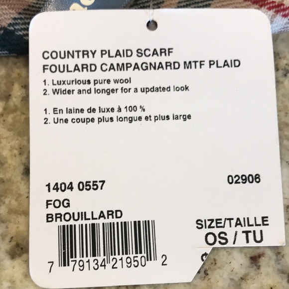 NWT Roots Wool Country Plaid Scarf - Picture 8 of 9